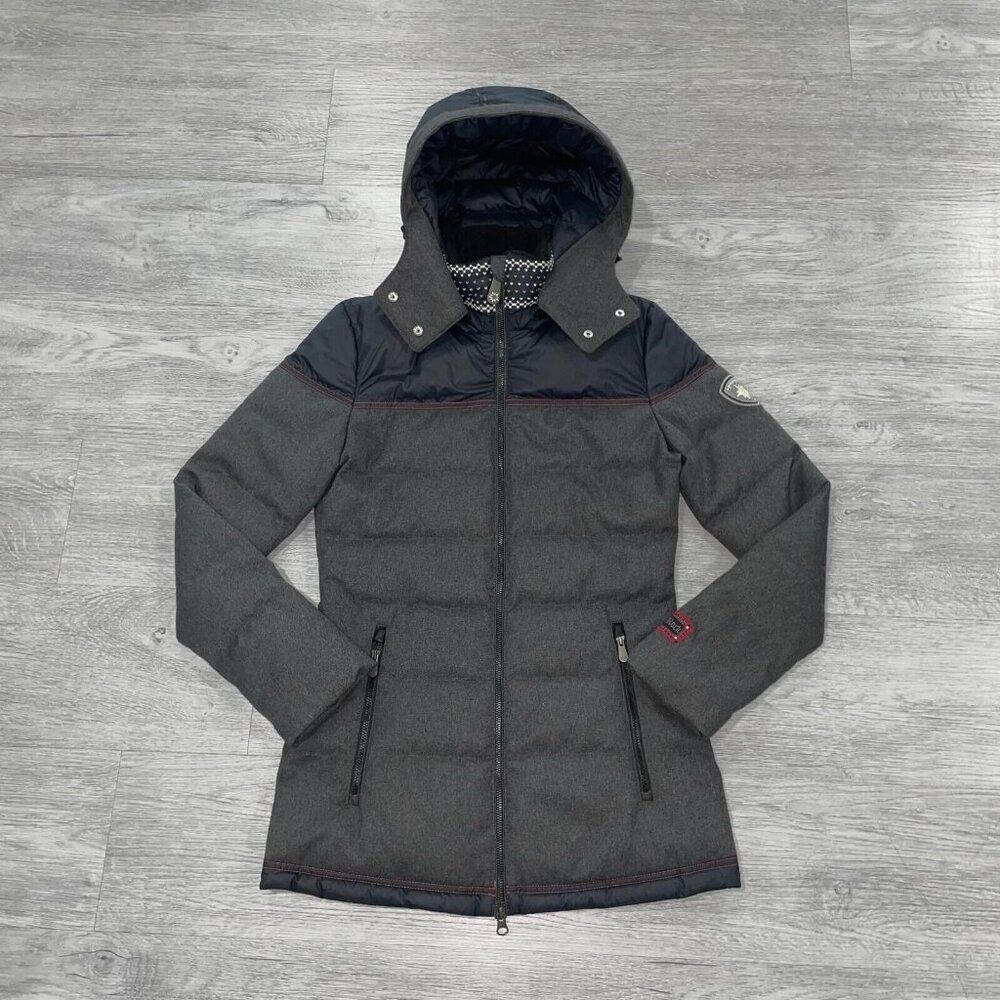 ALP N ROCK Chamonix Down Bomber Ski Jacket Women’s XS/1 Hoodie Full Zip Outdoors - Picture 1 of 16